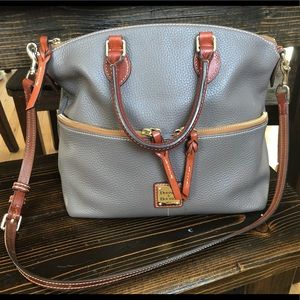Dooney & Bourke Pebble Satchel Elephant Gray Purse
